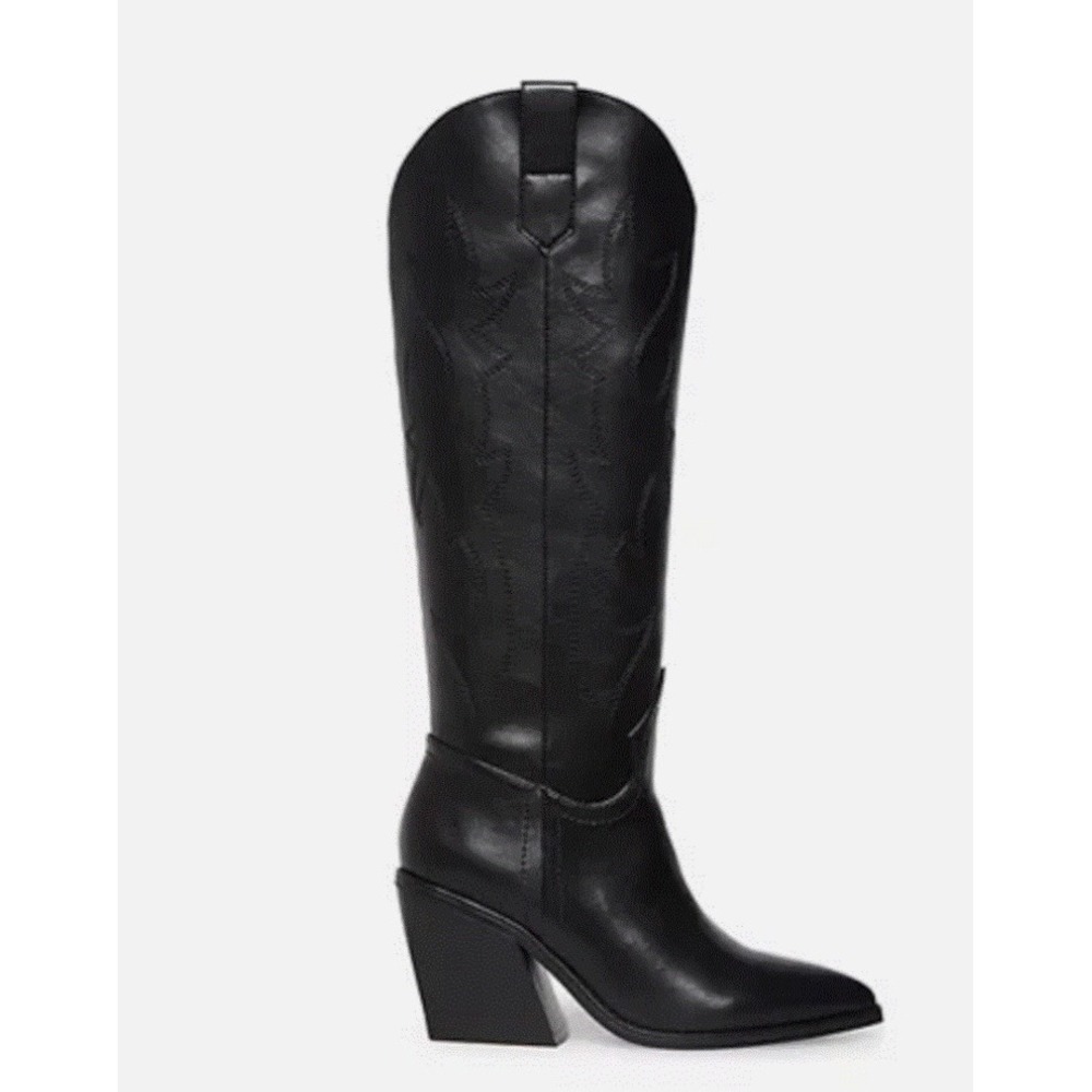 Madden NYC Women's Black‎ Slip-on Pointed Toe Comfort Tall
Western Boots: 6 NWOT - Picture 3 of 10